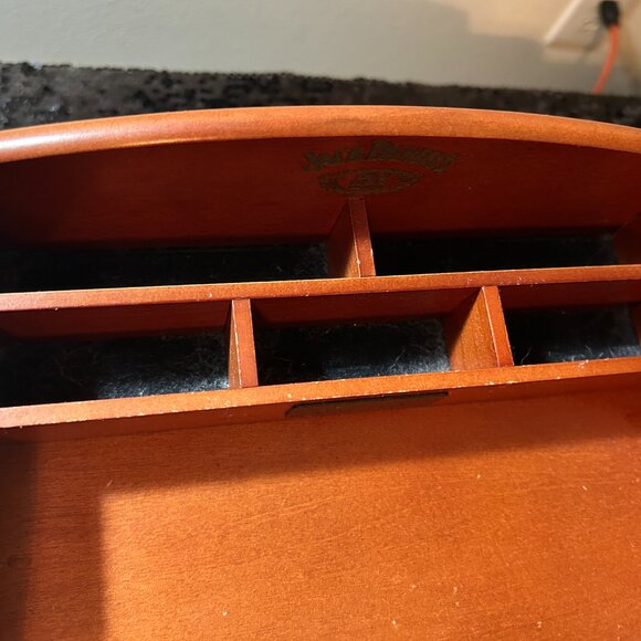 Mid-Century Jack Daniel's Wooden Dresser Top Organizer - Picture 13 of 15